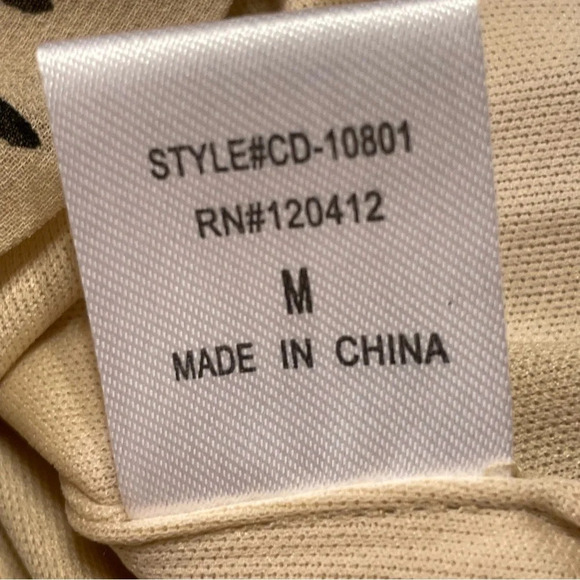 COTTON CANDY LA Ruched Spaghetti Straps Dress in Natural and Black - Picture 7 of 8